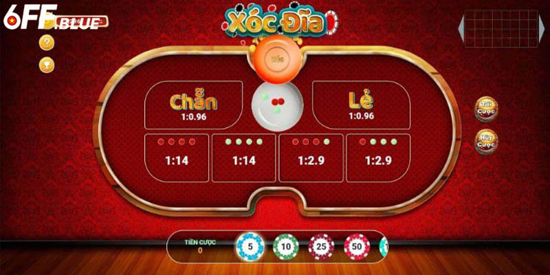 Thứ tự chính xác của một ván game xóc đĩa online