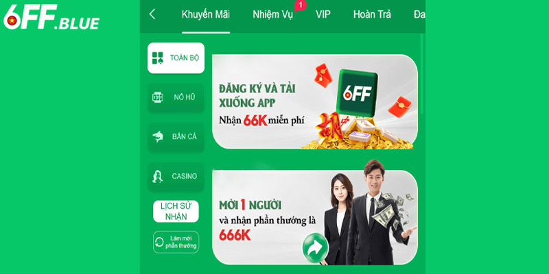 Tổng hợp các chương trình khuyến mãi 6FF hot
